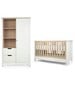 Harwell 2 Piece Cotbed Set with Wardrobe- White image number 1